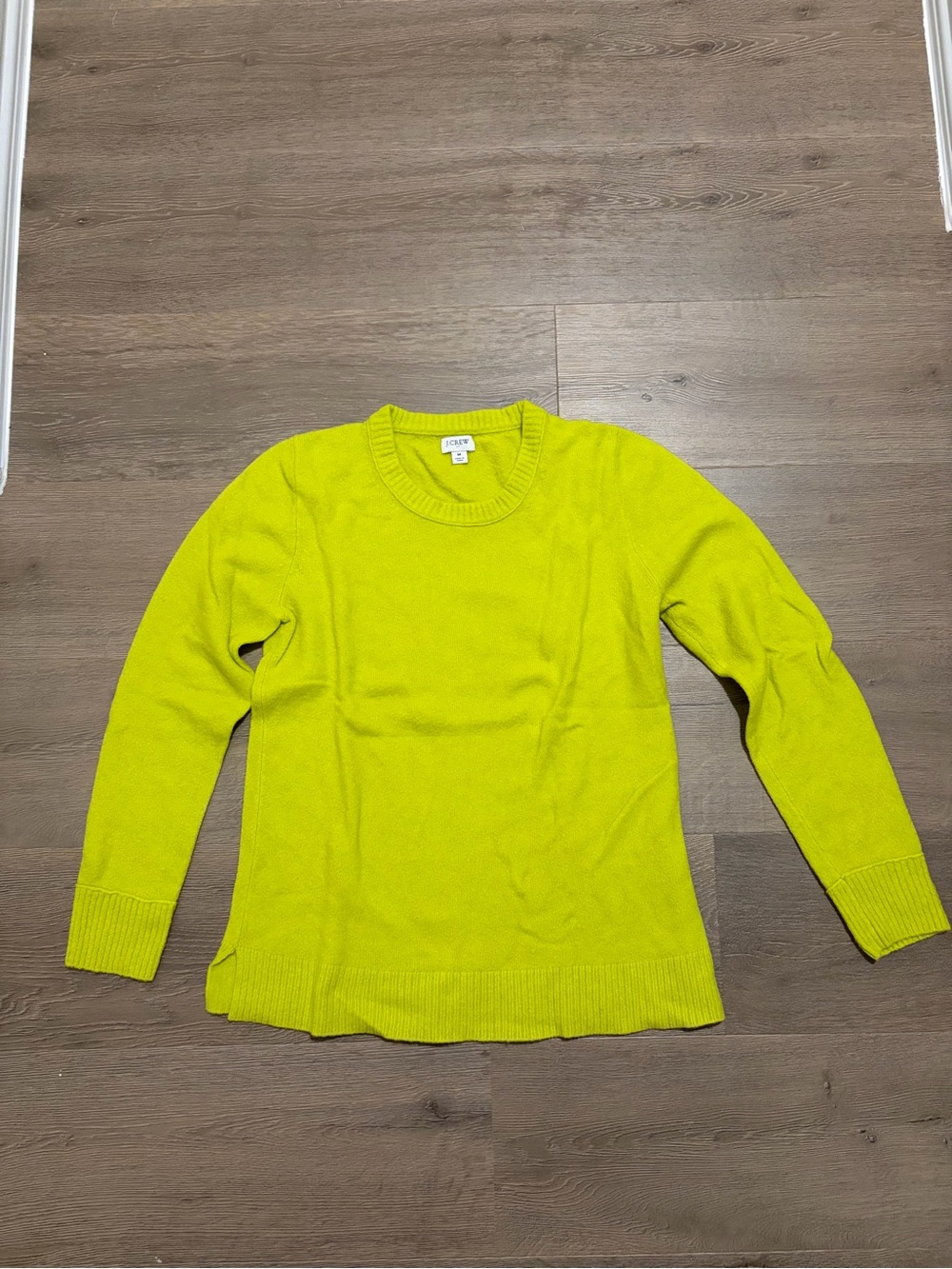 J. Crew Women's Lime Green Crewneck Sweater